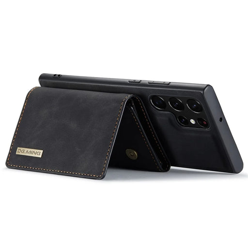 DG.MING M1 Series for Samsung Galaxy S24 Ultra Case Detachable Wallet Phone Cover - Black - 2