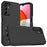For Samsung Galaxy A14 5G / A14 4G Cover PC+TPU Shockproof Cell Phone Case - Black - 1