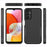 For Samsung Galaxy A14 5G / A14 4G Cover PC+TPU Shockproof Cell Phone Case - Black - 6