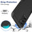 For Samsung Galaxy A34 5G Cell Phone Case PC+TPU Anti-scratch Back Cover - Black - 3