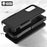 For Samsung Galaxy A34 5G Cell Phone Case PC+TPU Anti-scratch Back Cover - Black - 4