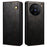 For vivo X100 Pro 5G Cell Phone Case Magnetic Closing Leather Stand Wallet Cover - Black - 1