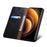 For vivo X100 Pro 5G Cell Phone Case Magnetic Closing Leather Stand Wallet Cover - Black - 4
