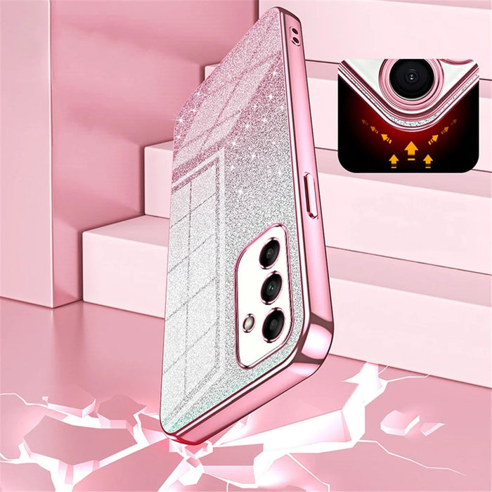 TPU Cover for Samsung Galaxy A05s 4G Precise Cutout Electroplating Cell Phone Case - Pink - 5