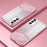 For Samsung Galaxy A34 5G Cell Phone Cases Electroplating Gradient Glitter TPU Cover - Pink - 2