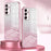 For Samsung Galaxy A34 5G Cell Phone Cases Electroplating Gradient Glitter TPU Cover - Pink - 7