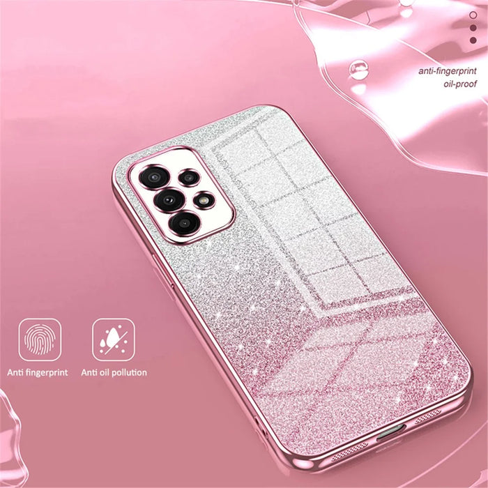 For Samsung Galaxy A23 4G / A23 5G (Global Version) Case Glitter Design TPU Precise Cutout Phone Shell - Purple - 3