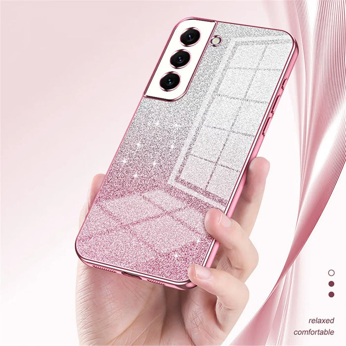 For Samsung Galaxy S22 5G Case Soft TPU Precise Cutout Smart Phone Cover - Pink - 4