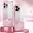 Cell Phone Case for iPhone 13 Pro Max Precise Cutout Electroplating Gradient Glitter TPU Cover - Pink - 7