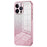 For iPhone 14 Pro Max Precise Cutout Cell Phone Case Fall Proof Glitter TPU Cover - Pink - 1
