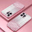 For iPhone 14 Pro Max Precise Cutout Cell Phone Case Fall Proof Glitter TPU Cover - Pink - 2