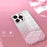 For iPhone 15 Pro Cell Phone Case Glitter Precise Cutout Flexible TPU Electroplating Cover - Pink - 3