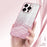 For iPhone 15 Pro Cell Phone Case Glitter Precise Cutout Flexible TPU Electroplating Cover - Pink - 4
