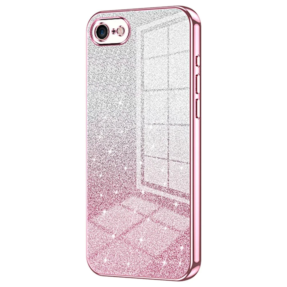 For iPhone 7 / 8 / SE (2020) / SE (2022) Cell Phone Case Precise Cutout TPU Back Cover - Pink - 1