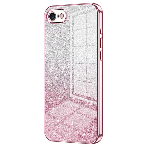 For iPhone 7 / 8 / SE (2020) / SE (2022) Cell Phone Case Precise Cutout TPU Back Cover - Pink - 1