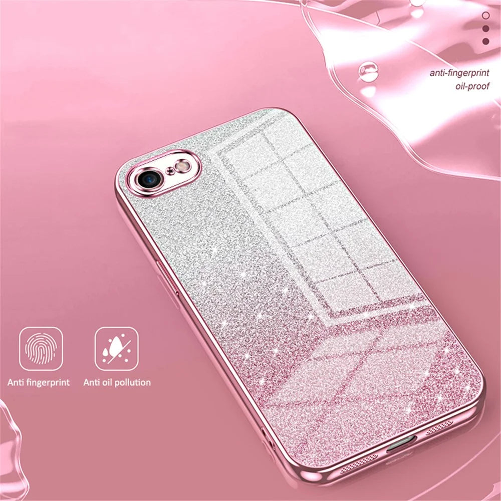 For iPhone 7 / 8 / SE (2020) / SE (2022) Cell Phone Case Precise Cutout TPU Back Cover - Pink - 3