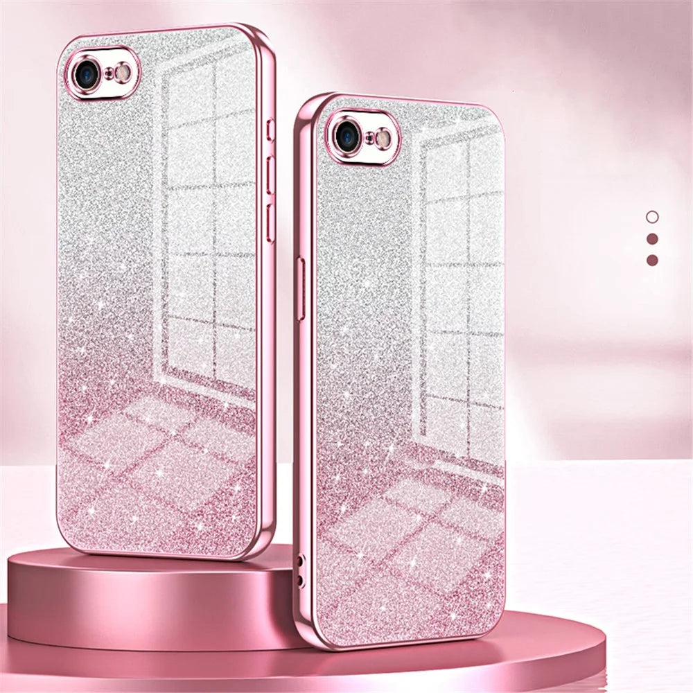 For iPhone 7 / 8 / SE (2020) / SE (2022) Cell Phone Case Precise Cutout TPU Back Cover - Pink - 7