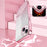 For iPhone 14 Plus Cell Phone Case Glitter Precise Cutout Electroplating TPU Cover - Pink - 5