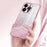 For iPhone 14 Pro Cell Phone Case Gradient Glitter Precise Cutout Anti-scratch TPU Cover - Pink - 4