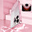 For iPhone 14 Pro Cell Phone Case Gradient Glitter Precise Cutout Anti-scratch TPU Cover - Pink - 5