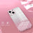 For iPhone 14 Cell Phone Case Gradient Glitter Precise Cutout TPU Back Cover - Pink - 3