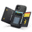 DG.MING M5 Series For iPhone 11 Wallet Case Zipper Pocket Card Slots Phone Cover - Black - 4