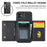 DG.MING M5 Series For iPhone 11 Wallet Case Zipper Pocket Card Slots Phone Cover - Black - 5