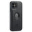DG.MING For iPhone 11 Phone Case PU Leather Coated PC+TPU Hybrid Protective Cover - Black - 2