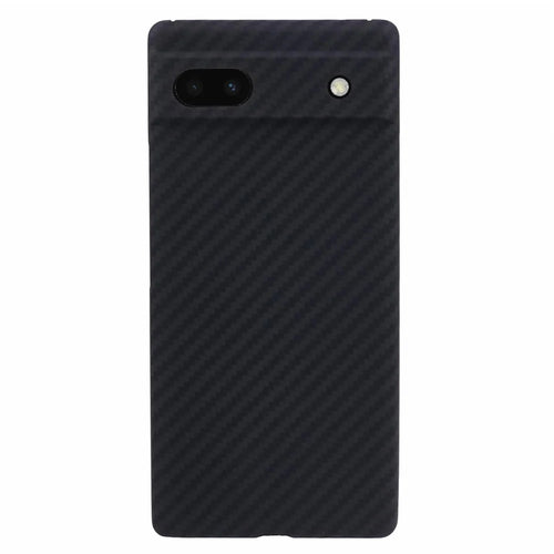For Google Pixel 6a Black Case 1500D Coarse Texture Aramid Fiber Shockproof Phone Shell with Precise Cutout - 1