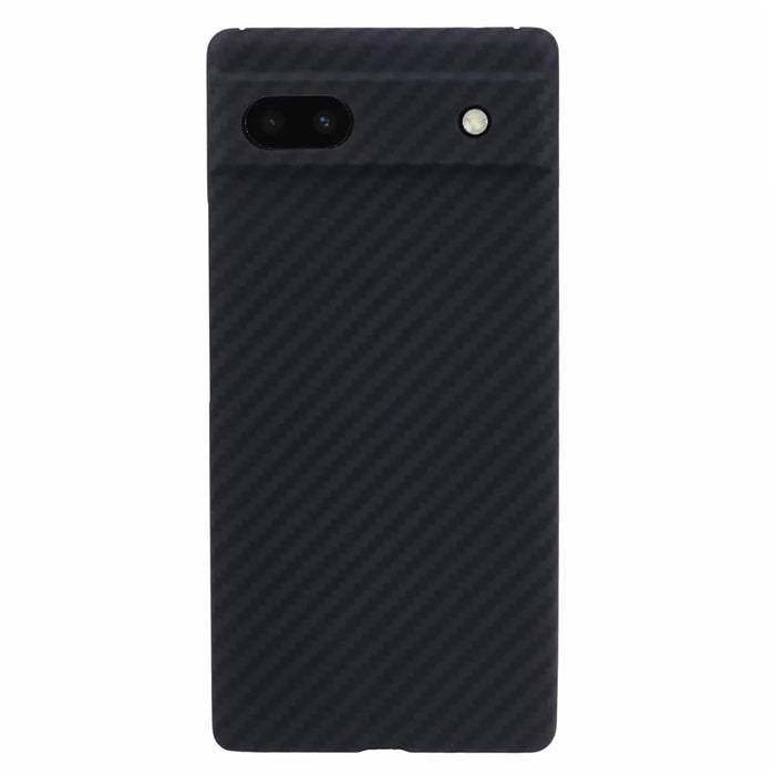 For Google Pixel 6a Black Case 1500D Coarse Texture Aramid Fiber Shockproof Phone Shell with Precise Cutout - 1