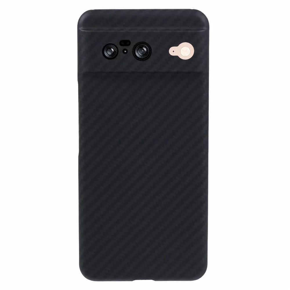 Aramid Fiber Phone Cover for Google Pixel 8 Case 1500D Coarse Texture Black Phone Shell Precise Lens Cutout - 1