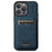 SUTENI H16 For iPhone 13 Pro 6.1 inch Cell Phone Cases Magnetic PU Leather Kickstand Protective Shell - Blue - 1