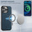 SUTENI H16 For iPhone 13 Pro 6.1 inch Cell Phone Cases Magnetic PU Leather Kickstand Protective Shell - Blue - 4