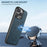SUTENI H16 For iPhone 13 Pro 6.1 inch Cell Phone Cases Magnetic PU Leather Kickstand Protective Shell - Blue - 6