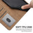 For Samsung Galaxy A35 5G Phone Case Lines Imprinted Leather Wallet Cover - Brown - 5