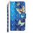 For Samsung Galaxy A35 5G Case 3D Pattern Print Leather Wallet Cellphone Cover - Blue Gold Butterflies - 6