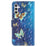 For Samsung Galaxy A35 5G Case 3D Pattern Print Leather Wallet Cellphone Cover - Blue Gold Butterflies - 7