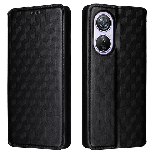 For Blackview A200 Pro Leather Wallet Phone Case Viewing Stand Cover - Black - 1