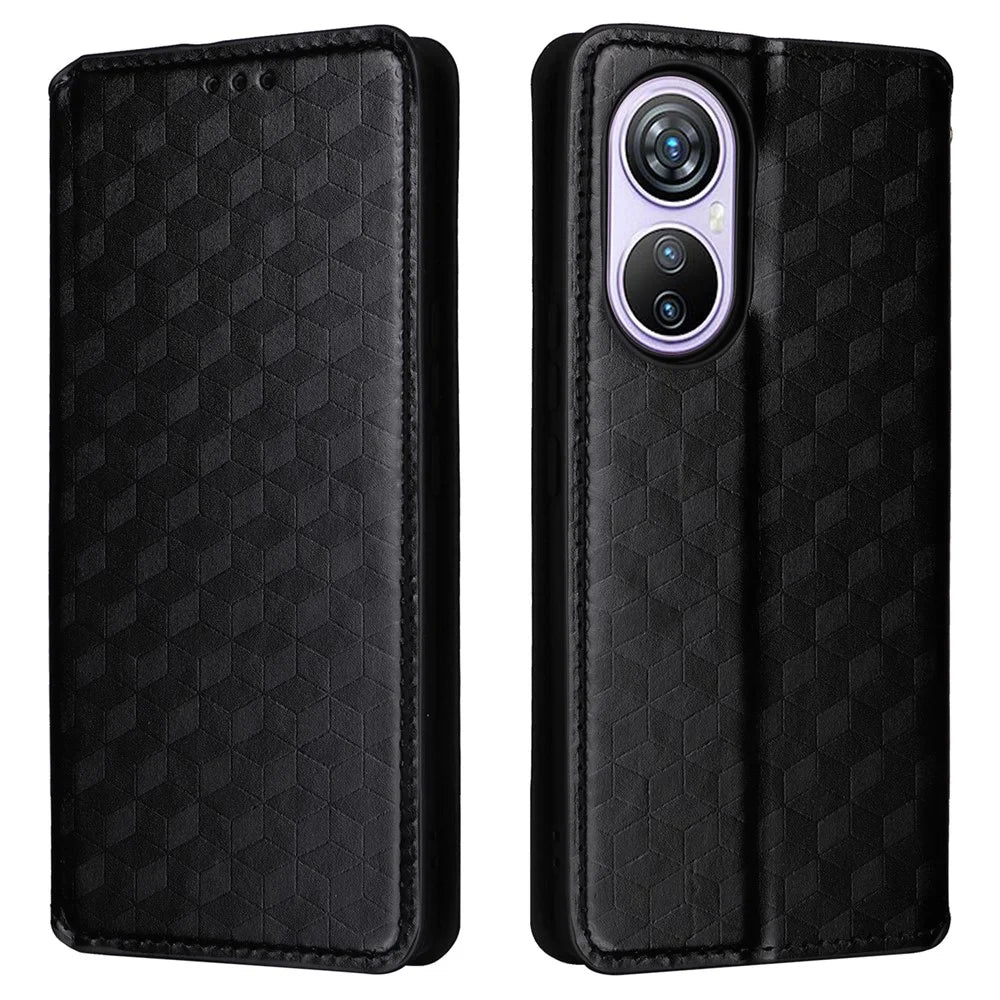 For Blackview A200 Pro Leather Wallet Phone Case Viewing Stand Cover - Black - 1