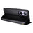 For Blackview A200 Pro Leather Wallet Phone Case Viewing Stand Cover - Black - 4