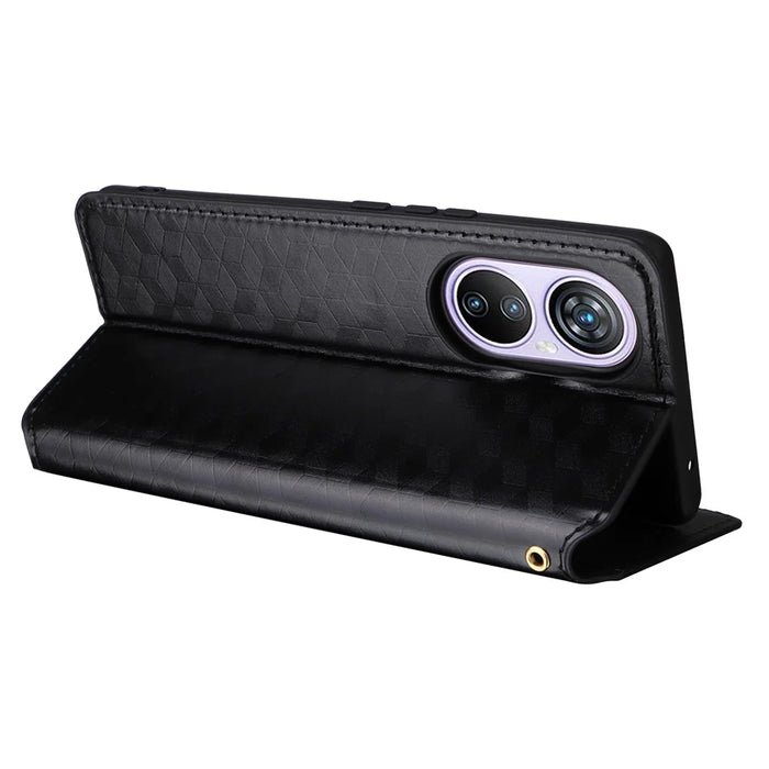For Blackview A200 Pro Leather Wallet Phone Case Viewing Stand Cover - Black - 4
