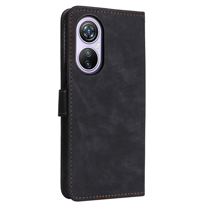 For Blackview A200 Pro Cell Phone Case RFID Blocking Wallet Anti-drop Cover with Strap - Black - 7