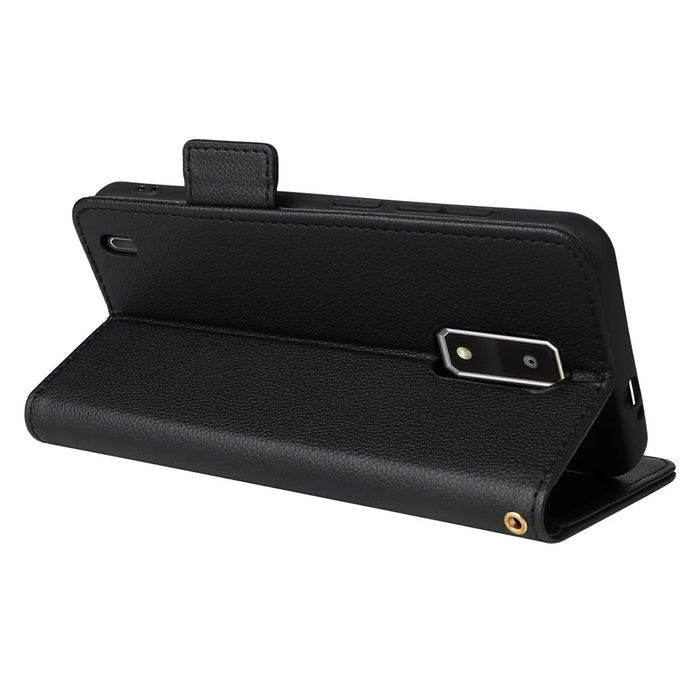 For BLU View 4 / View 2 (2023) Wallet Phone Case PU Leather Magnetic Closure Folio Cover - Black - 4