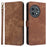For OnePlus Ace 2 Pro 5G RFID Blocking Wallet Cell Phone Case PU Leather Shell with Strap - Brown - 1