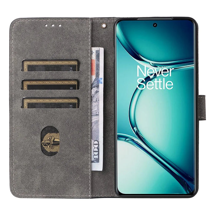 For OnePlus Ace 2 Pro 5G RFID Blocking Wallet Cell Phone Case PU Leather Shell with Strap - Brown - 2