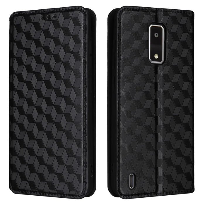 For BLU View 4 / View 2 (2023) Wallet Phone Case Folio PU Leather Cover - Black - 1