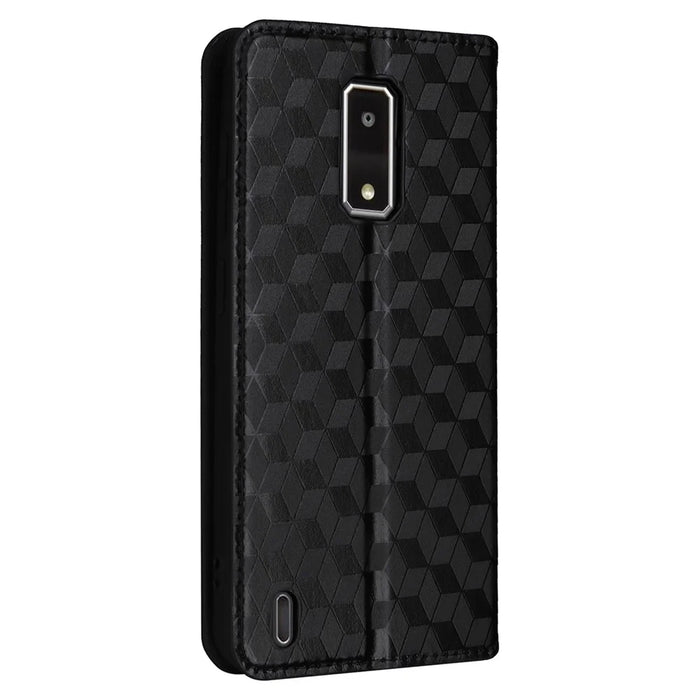 For BLU View 4 / View 2 (2023) Wallet Phone Case Folio PU Leather Cover - Black - 6