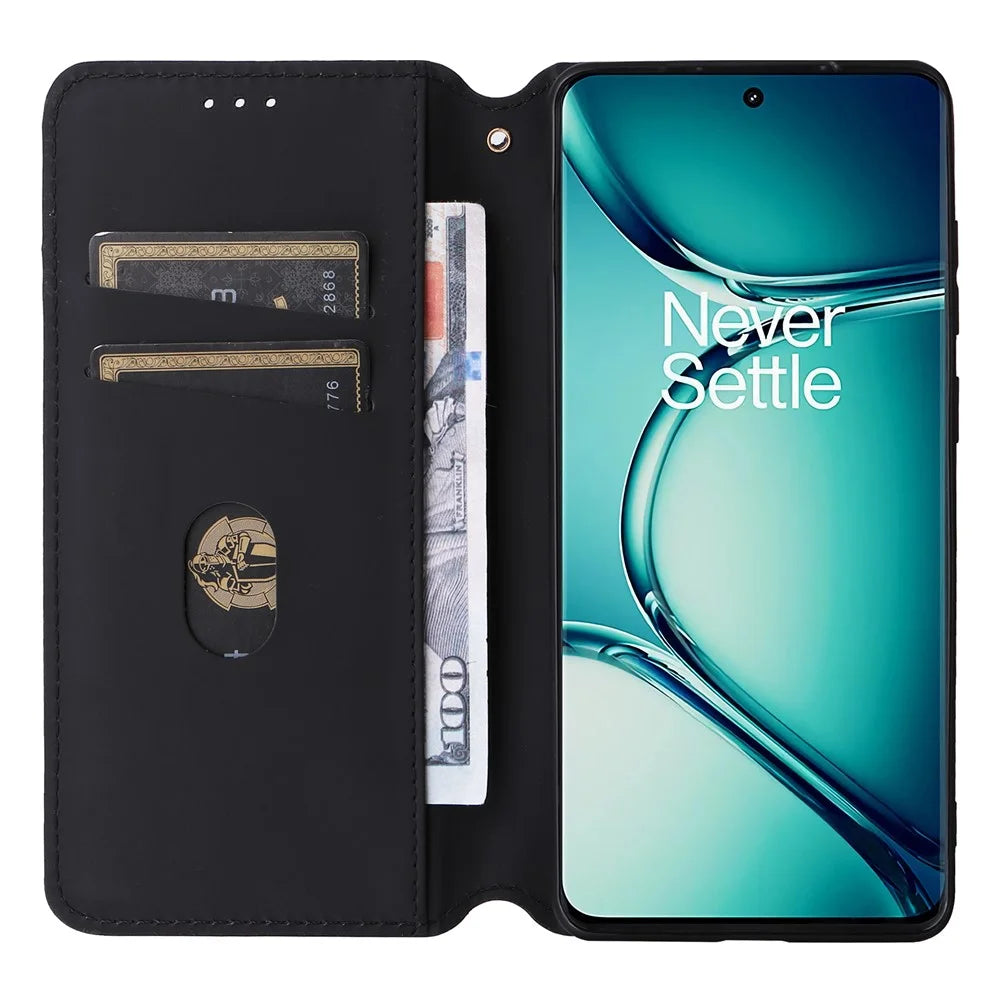For OnePlus Ace 2 Pro 5G PU Leather Cover Magnetic Cell Phone Case Wallet - Brown - 2