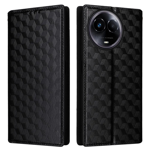 For Realme 11 5G (Global) / 11x 5G Wallet Case PU Leather Stand Flip Phone Cover - Black - 1
