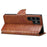 For Samsung Galaxy S24 Ultra Cell Phone Case Drop-proof Crocodile Texture Cover - Brown - 3